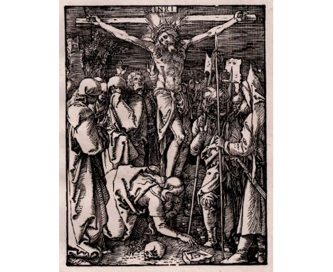 Albrecht Dürer - Christ on the Cross - Ca. 1509  /  Description:  Meder 149 c. Woodcut from the Small Passion by Dürer monogr