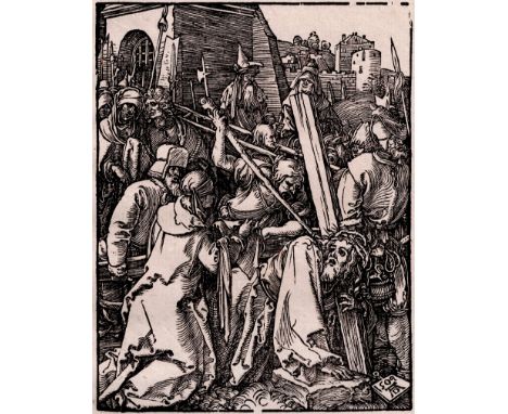 Albrecht Dürer -Christ bearing the cross - Ca. 1509  /  Description:  Meder 146 d/e. Woodcut from the Small Passion by Dürer 