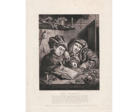 Quentin Massijs, Thomas Cheesman, The tax collectors, the Misers.  /  Description:  The tax collectors, The Misers. Rare aqua