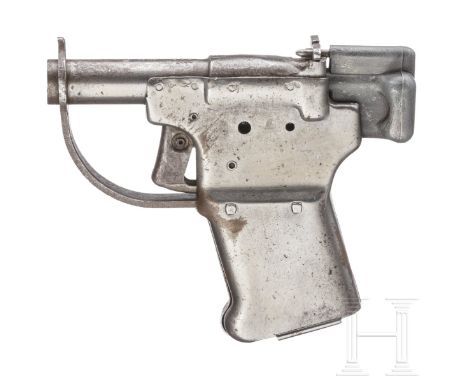 LiberatorKal. .45 ACP, Nr. 276, glatter, fleckiger Lauf, Länge 4". Einschüssig. Dt. Beschuss. Fertigung aus punktgeschweißten