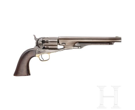 Colt Mod. 1860 ArmyKal. 44 Blackpowder, Nr. 1225, nummerngleich bis auf Trommel mit S/N 1655. Rauer Lauf mit Neusilberkorn, L