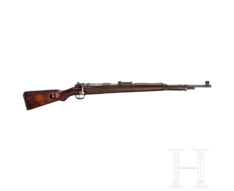 FN Trainingsgewehr Israel, Typ Karabiner 98 kKal. .22 l.r., Nr. 1396, nummerngleich. Blanker Lauf mit Haarzügen. Einschüssig.