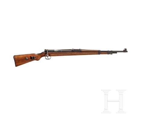 Wehrsportgewehr (KKW) GustloffKal. .22 l.r., Nr. 246388, am Verschluss verdeckt mit Elektroschreiber Nr. 246924. Blanker Lauf