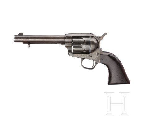 Colt SAA 1873, U.S. Artillerie, Fertigung 1891Kal. .45 Long Colt, Nr. 137774, matter, ein wenig narbiger Lauf, Felder/Züge in