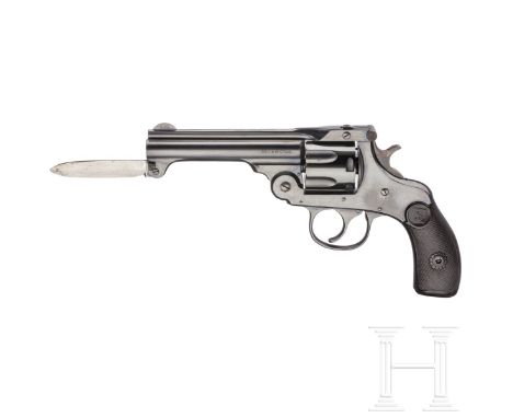 Harrington &amp; Richardson Automatic Ejection D/A Bajonet RevolverKal. .32 S&amp;W long, Nr. 376626, nummerngleich. Blanker 