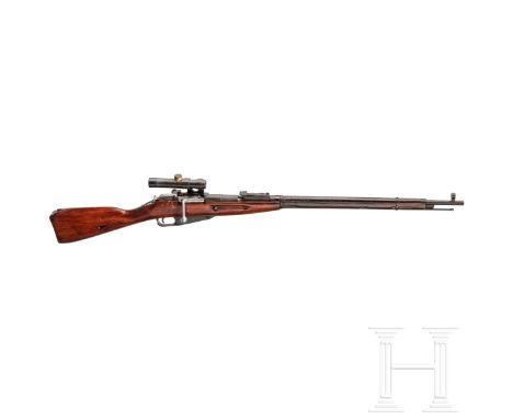 Scharfschützengewehr Mosin-Nagant M 1891/39, mit orig. ZF mit SeitenmontageKal. 7,62x54 R, Nr. 502, nummerngleich inkl. Versc