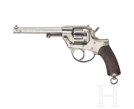 Revolver Mod. 1874, R. Fabb. de Armi Brescia, 1882Kal. 10,4 mm Ord.IT., Nr. MV67, matter, 160 mm Lauf. Gefertigt 1882 in Bres