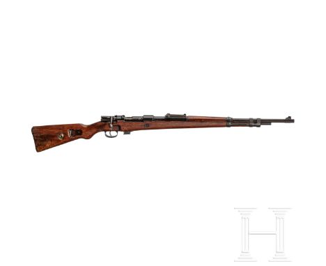 Karabiner 98 k, Code "byf - 42", mit Einstecklauf 24 (E.L. 24) als MehrladerKal. 8x57 IS / .22 l.r., Nr. 3298 L / 2521b, Kara