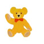 The original painted wooden Teddy Bear shaped shop sign from Teddy Bears of Witney, circa 1984,