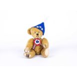 A Lin van Houten (USA) Ideal Teddy Bear circa 1905 replica, circa 1995,