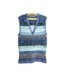 A large knitted tank top famously worn by Peter Bull,