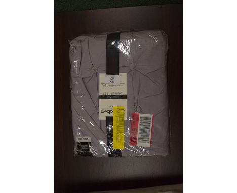 LANDRUM PERCALE DUVET COVER SET, LIGHT GREY, DOUBLE WITH TWO PILLOWCASES