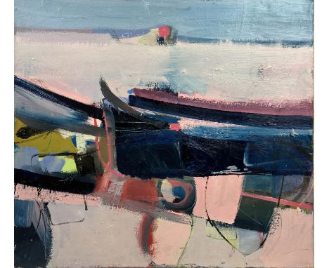 PAULINE LITTLE (b.1961, Glasgow), 'Seascape', oil on canvas, 76cm x 85cm. 