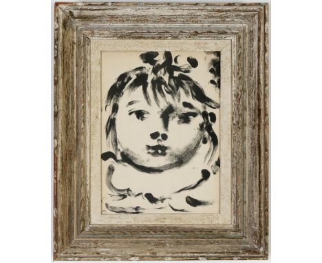 PABLO PICASSO, Paloma, original lithograph 1950, edition 2000, printed by Mourlot, vintage French frame, 24cm x 17.5cm, This 