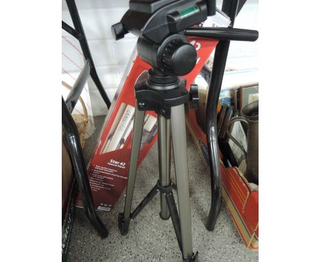Two Camera tripods, a Hama  Star 42 and a Miranda Pro 3