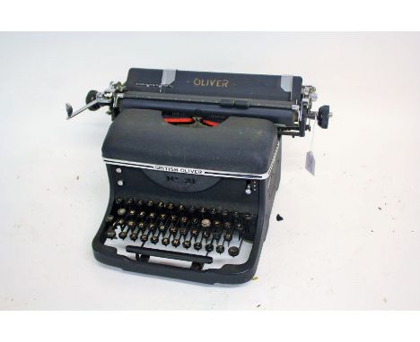 British Oliver typewriter, in black
