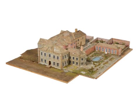 AN ARCHITECTURAL MODEL OF FLAXLEY ABBEY, GLOUCESTERSHIRE 20TH CENTURYBY OLIVER MESSELShowing the principle elevations and imm