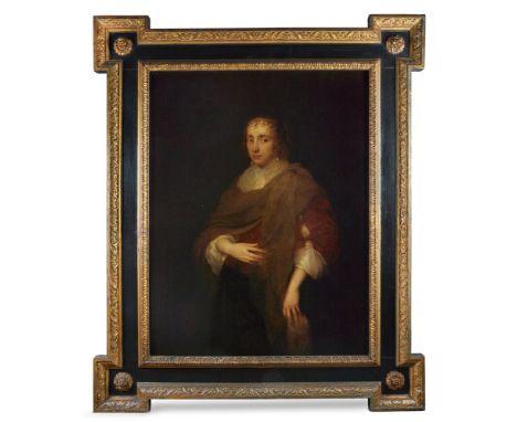 FOLLOWER OF SIR ANTHONY VAN DYCKPORTRAIT OF DAME REBECCA PUE Oil on canvas109.2 x 86.4cm (42 x 34 in.)  Provenance: Formerly 