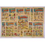 Dandy (1953) 597-601, 602 Coronation Holiday Paper, 603-609 unabridged run. Nos 601, 602 [vg],