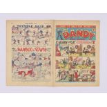 Dandy 204 (1941) Xmas Number. 'Old magazines, papers and books all help in the making of shells