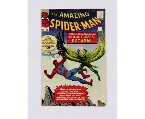 Amazing Spider-Man 7 (1963) Two light 2 ins cut marks breaking colour at centre of cover, off-white pages [vg]. No Reserve