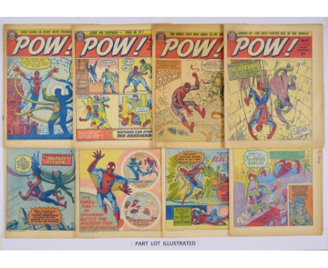 POW! (1967) 6-50 (Xmas issue). Reprinting early U.S. Amazing Spider-Man # 3-17 stories. Cream/light tan pages. Nos 6, 39 worn