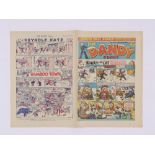 Dandy (1943) 256 Bumper Xmas Number, Desperate Dan says: 'When hats and crackers are done - they can