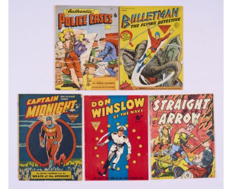 Authentic Police Cases No 2 (R &amp; L Locker 1950). Cover art by Matt Baker, Reprints U.S. Authentic Police Cases # 7 cover 
