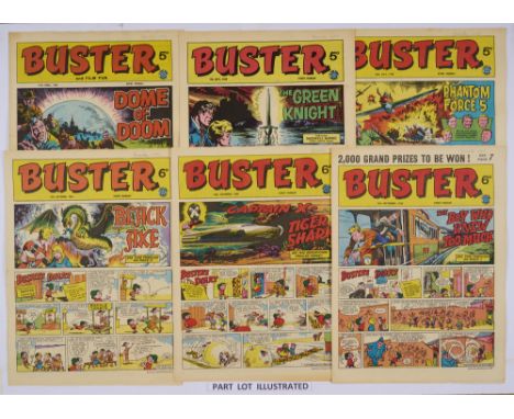 Buster (5 Jan - 28 Dec 1963). Complete year. Starring Maxwell Hawke, The Black Axe, Bruce Forsyth, The Shrinker and Phantom F