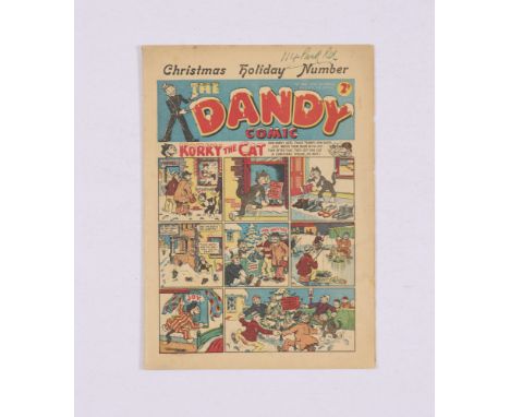 Dandy 160 (1940) Christmas Holiday Number. Cream/light tan pages [vg+]