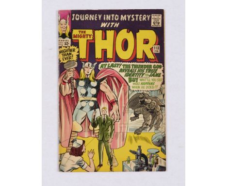 Journey Into Mystery 113 (1965) Cents copy, light tan pages, moisture stain to top back cover [vg+]. No Reserve
