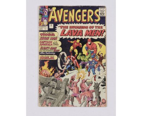 Avengers 5 (1964) Overall spine and general wear. Centrefold off lower staple. Cream/light tan pages [vg]. No Reserve