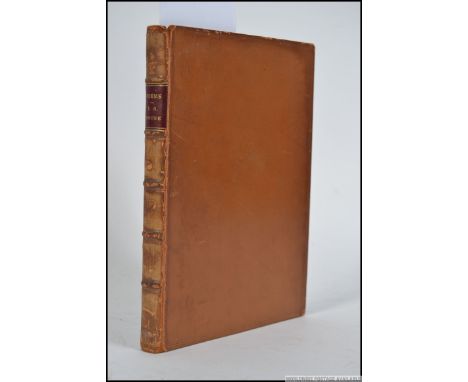 POEMS, T.S Moore; First Collected Edition, 1903/04. Brown leather boards, with six sectional spine, and gilt lettering to the