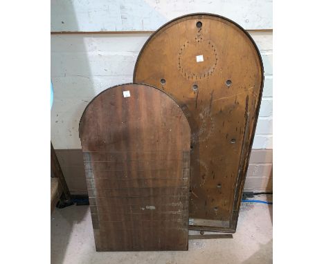 A bagatelle board; a 'shove ha'penny' board 