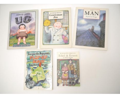 Raymond Briggs, 5 titles, 'Gentleman Jim', London, Hamish Hamilton, 1980, 1st edition, colour illustrated leaves throughout, 