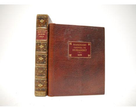 (Agriculture), Gervase Markham, 2 titles: 'Markhams Farewell to Husbandry: or, the enriching of all sorts of barren and steri