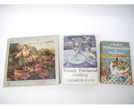 Elizabeth David, 3 titles: 'Italian Food', London, Barrie &amp; Jenkins, 1987, limited edition, number 140 of 400 copies only