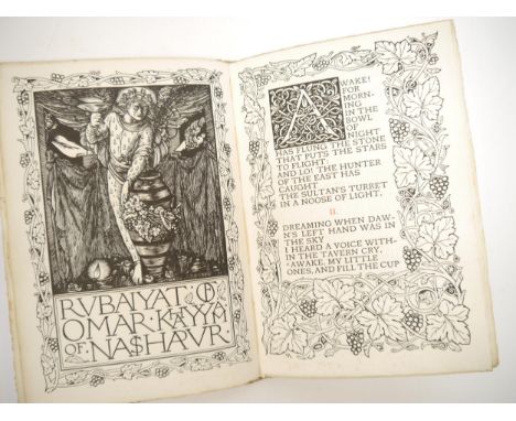 Charles Ricketts (illustrated): 'The Rubaiyat of Omar Khayyam', translated Edward Fitzgerald, London, Printed by the Ballanty