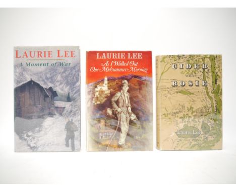 Laurie Lee, the autobiographical trilogy: 'Cider With Rosie', London, The Hogarth Press, 1959, 1st edition, original cloth gi