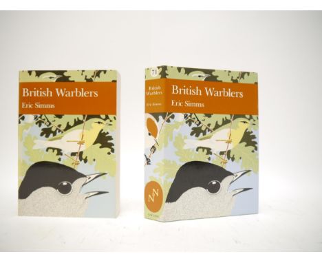 Eric Simms: 'British Warblers', London, Collins, 1985, 1st edition, 2nd state, New Naturalist 71, original cloth gilt, dust w
