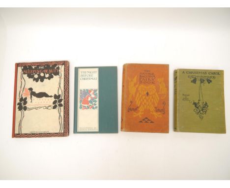 Four Arthur Rackham illustrated titles, comprising Charles Dickens: 'A Christmas Carol', London, William Heinemann, 1915, 1st