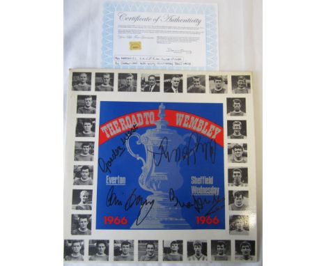 EVERTON / 1966 FA CUP FINAL / AUTOGRAPHS      An LP, The Road To Wembley 1966 for Everton v. Sheffield Wednesday by Centaur P