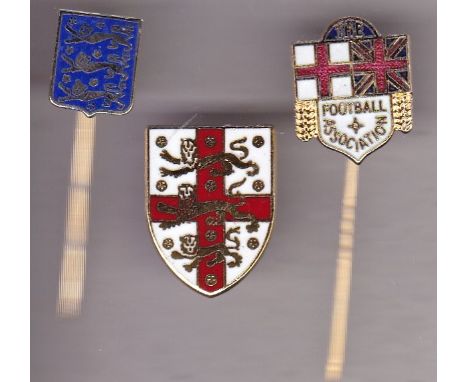 ENGLAND F.A. BADGES      Approximately 300 metal badges issued by the FA, 28 are shield shaped badges of the FA emblem over t