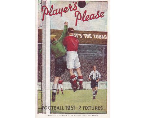SOUTHAMPTON / PORTSMOUTH 51/2   Players Please fixture lists for the two teams, Southampton and Portsmouth , 1951-52, scores 
