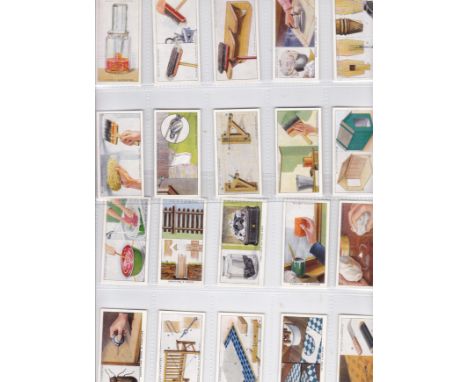 CIGARETTE CARDS    Two sets of 50 cards each Household Hints issued by Wills in 1936  sets are No.1 A Simple Barometer and No