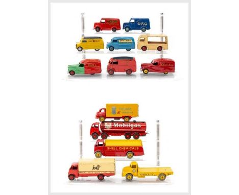 ASSORTED DINKY DIECAST DELIVERY/COMMERCIAL VEHICLES comprising 260 Royal Mail van, 470 Austin 'Shell', 470 Austin 'Nestles', 