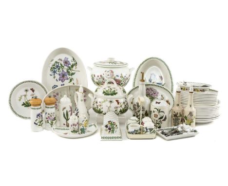 LARGE COLLECTION OF PORTMEIRION 'BOTANIC GARDEN' TABLEWARE including, tureens, serving dishes, oval and round plates, cruet s
