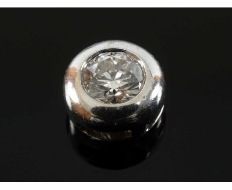 18K WHITE GOLD DIAMOND PENDANT, 0.3cts approx., stamped '750', 1.0gmsProvenance: private collection Bridgend County BoroughCo