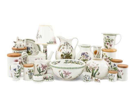 LARGE COLLECTION OF PORTMEIRION 'BOTANIC GARDEN' TABLEWARE including, storage jars, serving dishes, large bowls, small novelt