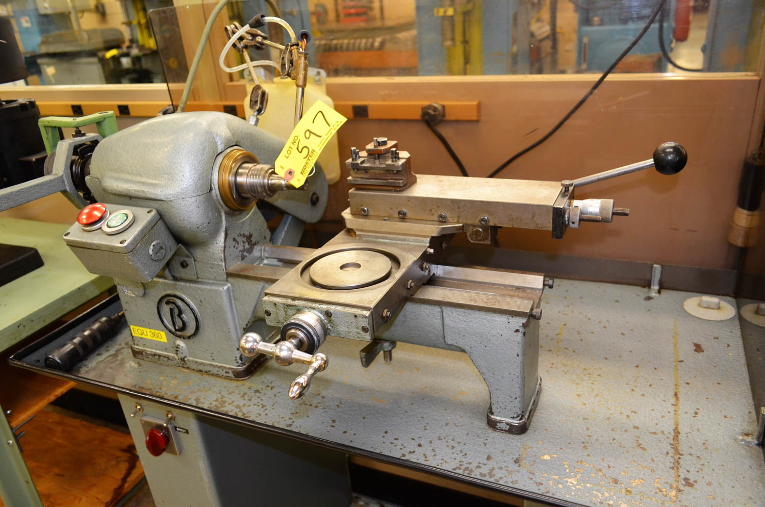 BENZINGER JEWELERS LATHE, WITH COMPOUND, COLLET CLOSER